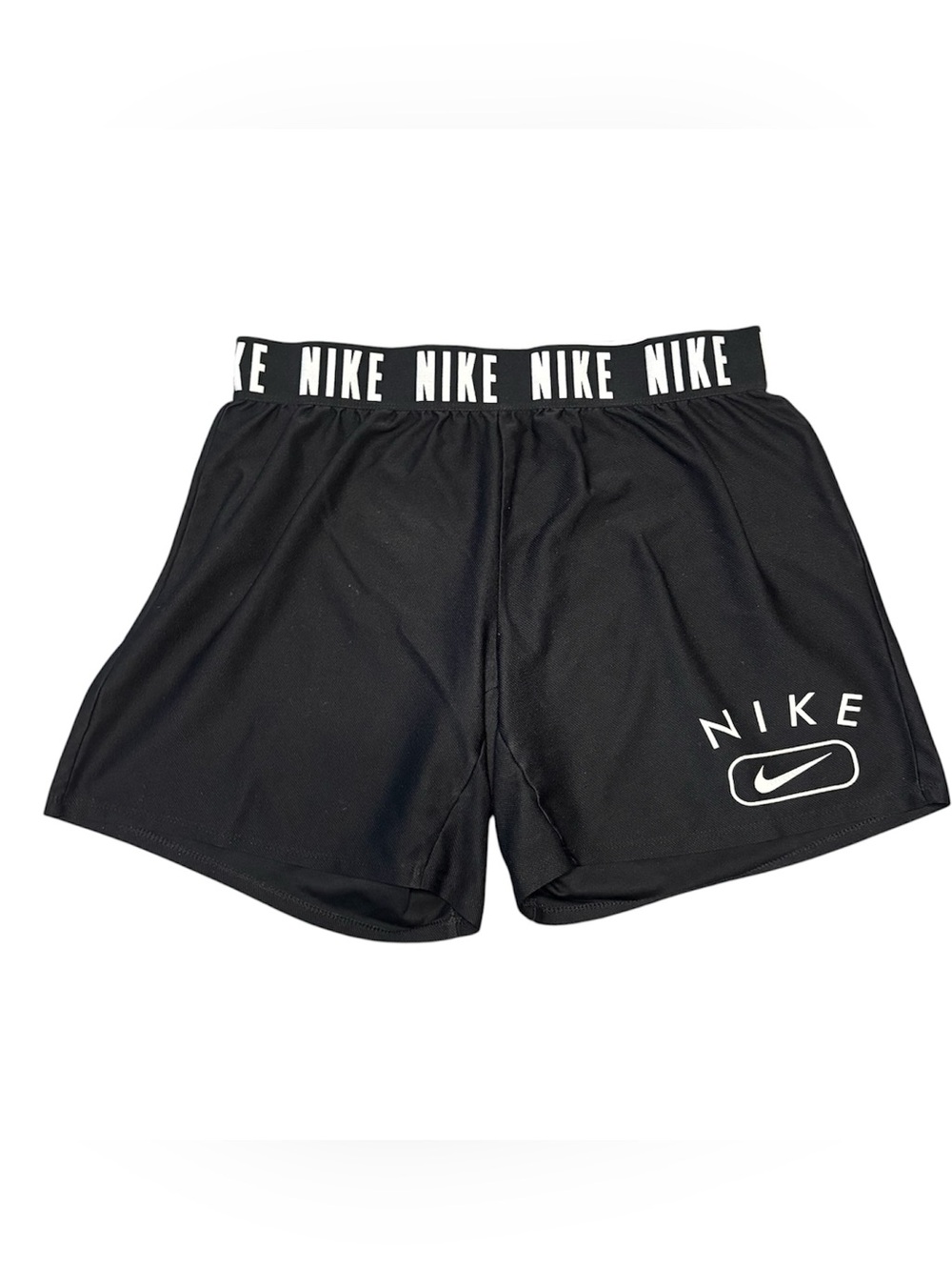 Nike Dri-Fit Elastic Waist band Black Athletic Shorts Small